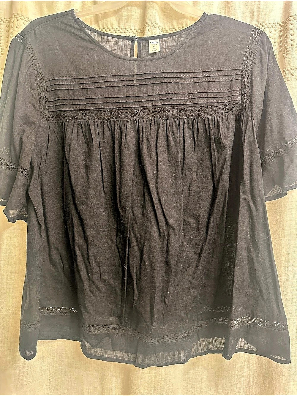 Old Navy Black Blouse Size XL